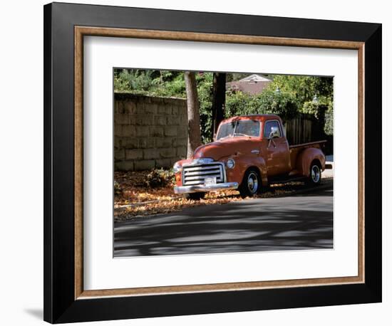 Old GMC Truck During Fall, Santa Barbara, California, USA-Savanah Stewart-Framed Photographic Print