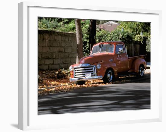 Old GMC Truck During Fall, Santa Barbara, California, USA-Savanah Stewart-Framed Photographic Print