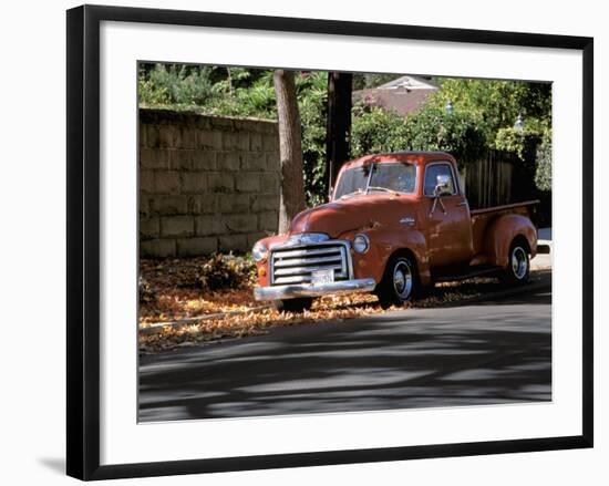 Old GMC Truck During Fall, Santa Barbara, California, USA-Savanah Stewart-Framed Photographic Print