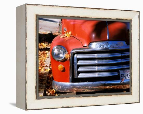 Old GMC Truck During Fall, Santa Barbara, California, USA-Savanah Stewart-Framed Premier Image Canvas