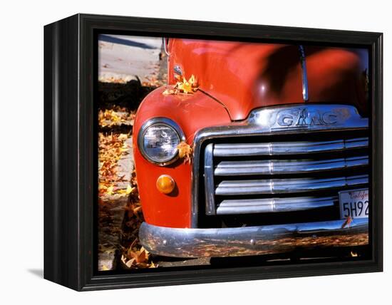 Old GMC Truck During Fall, Santa Barbara, California, USA-Savanah Stewart-Framed Premier Image Canvas