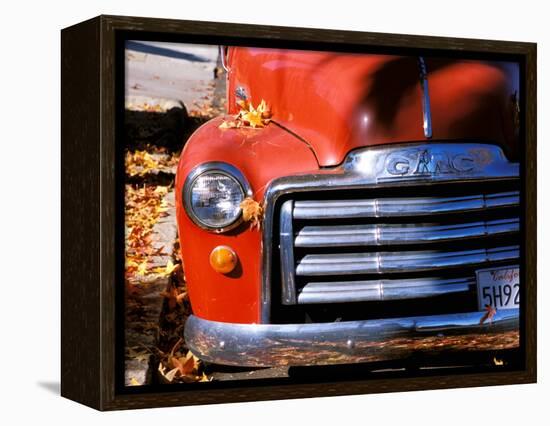 Old GMC Truck During Fall, Santa Barbara, California, USA-Savanah Stewart-Framed Premier Image Canvas