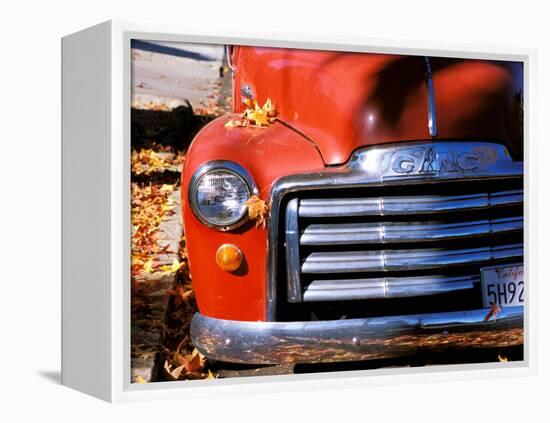 Old GMC Truck During Fall, Santa Barbara, California, USA-Savanah Stewart-Framed Premier Image Canvas