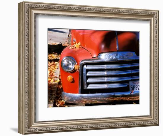 Old GMC Truck During Fall, Santa Barbara, California, USA-Savanah Stewart-Framed Photographic Print