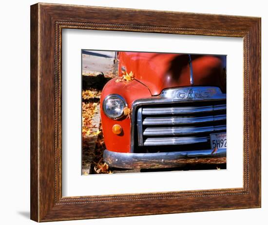 Old GMC Truck During Fall, Santa Barbara, California, USA-Savanah Stewart-Framed Photographic Print