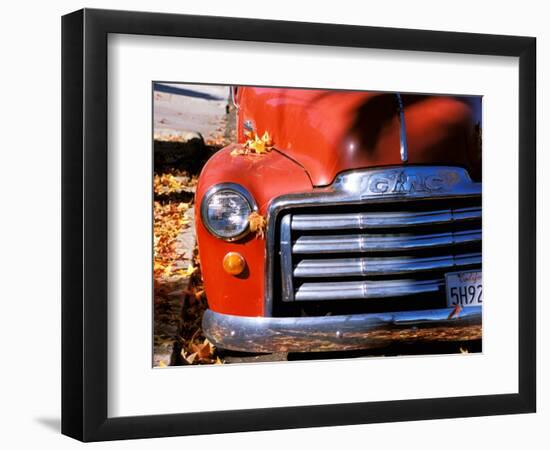 Old GMC Truck During Fall, Santa Barbara, California, USA-Savanah Stewart-Framed Photographic Print