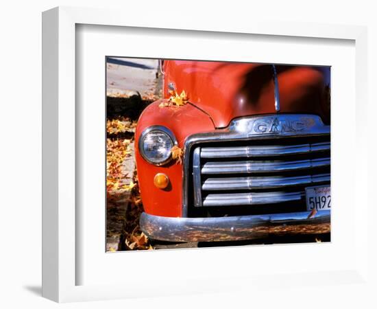 Old GMC Truck During Fall, Santa Barbara, California, USA-Savanah Stewart-Framed Photographic Print