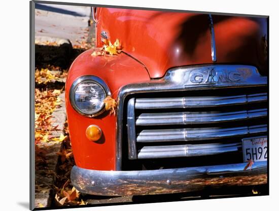 Old GMC Truck During Fall, Santa Barbara, California, USA-Savanah Stewart-Mounted Photographic Print