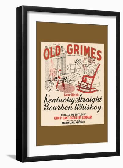 Old Grimes Sour Mash Kentuck Straight Bourbon Whiskey-null-Framed Premium Giclee Print