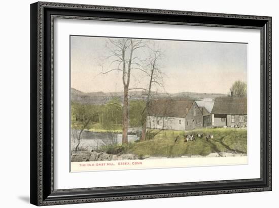 Old Grist Mill, Essex, Connecticut-null-Framed Art Print