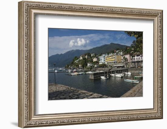 Old Harbour, Ascona, Locarno, Lake Maggiore, Ticino, Switzerland, Europe-James Emmerson-Framed Photographic Print