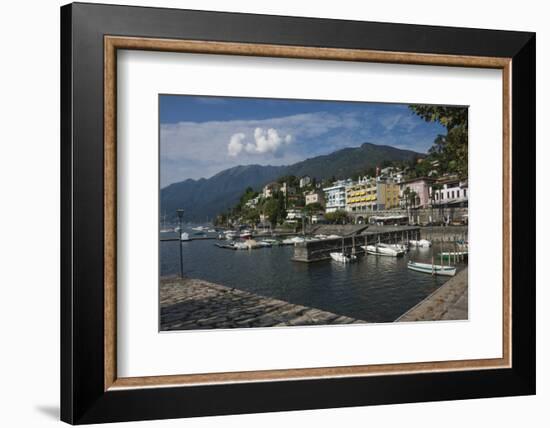 Old Harbour, Ascona, Locarno, Lake Maggiore, Ticino, Switzerland, Europe-James Emmerson-Framed Photographic Print