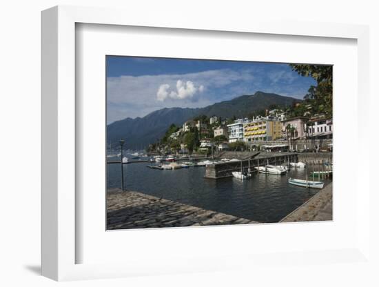 Old Harbour, Ascona, Locarno, Lake Maggiore, Ticino, Switzerland, Europe-James Emmerson-Framed Photographic Print