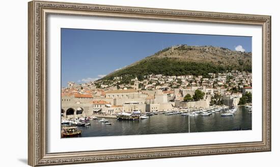 Old harbour at Dubrovnik, Croatia, Europe-Tony Waltham-Framed Photographic Print