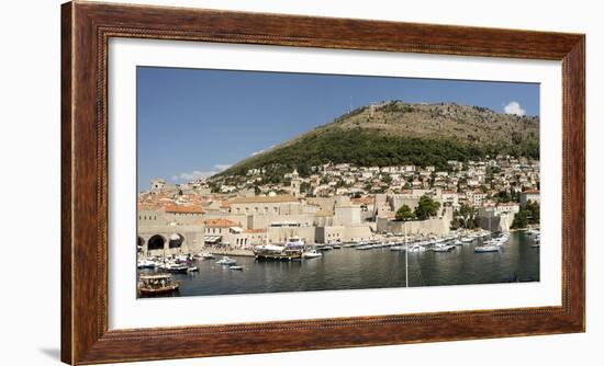 Old harbour at Dubrovnik, Croatia, Europe-Tony Waltham-Framed Photographic Print