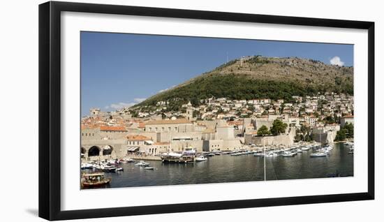 Old harbour at Dubrovnik, Croatia, Europe-Tony Waltham-Framed Photographic Print