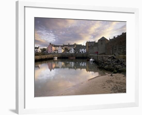 Old Harbour Dating from the 17th Century, of Portsoy at Sunset, Near Banff, Aberdeenshire, Scotland-Patrick Dieudonne-Framed Photographic Print