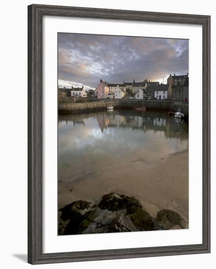 Old Harbour Dating from the 17th Century, of Portsoy at Sunset, Near Banff, Aberdeenshire, Scotland-Patrick Dieudonne-Framed Photographic Print