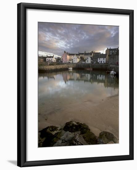 Old Harbour Dating from the 17th Century, of Portsoy at Sunset, Near Banff, Aberdeenshire, Scotland-Patrick Dieudonne-Framed Photographic Print