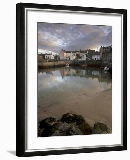 Old Harbour Dating from the 17th Century, of Portsoy at Sunset, Near Banff, Aberdeenshire, Scotland-Patrick Dieudonne-Framed Photographic Print