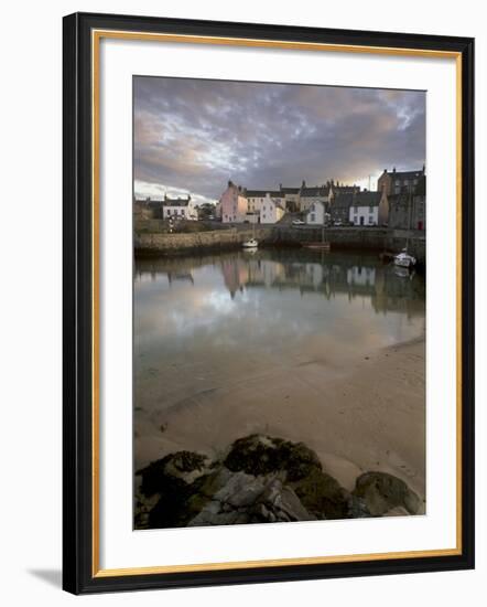Old Harbour Dating from the 17th Century, of Portsoy at Sunset, Near Banff, Aberdeenshire, Scotland-Patrick Dieudonne-Framed Photographic Print