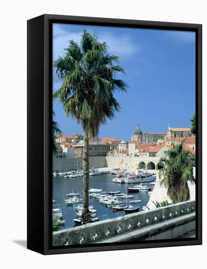 Old Harbour, Dubrovnik, Croatia-Peter Thompson-Framed Premier Image Canvas