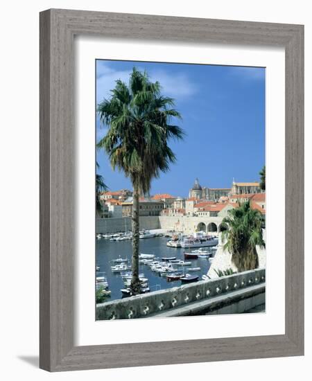 Old Harbour, Dubrovnik, Croatia-Peter Thompson-Framed Photographic Print