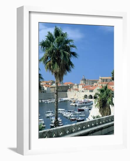 Old Harbour, Dubrovnik, Croatia-Peter Thompson-Framed Photographic Print