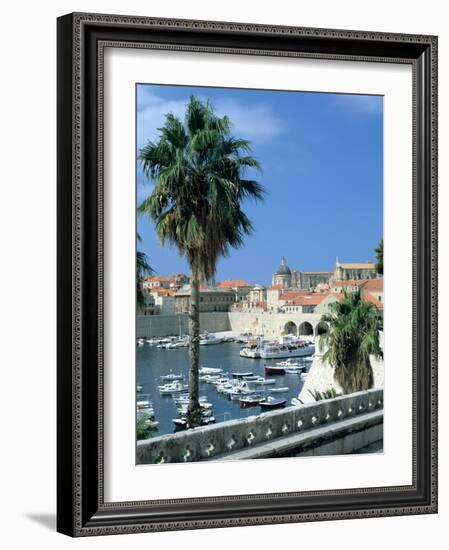 Old Harbour, Dubrovnik, Croatia-Peter Thompson-Framed Photographic Print