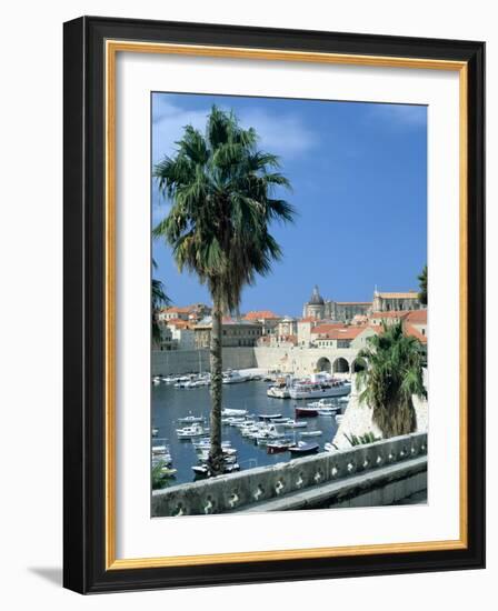 Old Harbour, Dubrovnik, Croatia-Peter Thompson-Framed Photographic Print