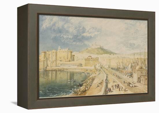 Old Harbour, Naples, 1818 (W/C on Paper)-Joseph Mallord William Turner-Framed Premier Image Canvas