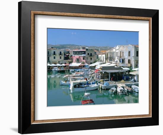 Old Harbour, Rethymnon, Crete, Greece-Peter Thompson-Framed Photographic Print