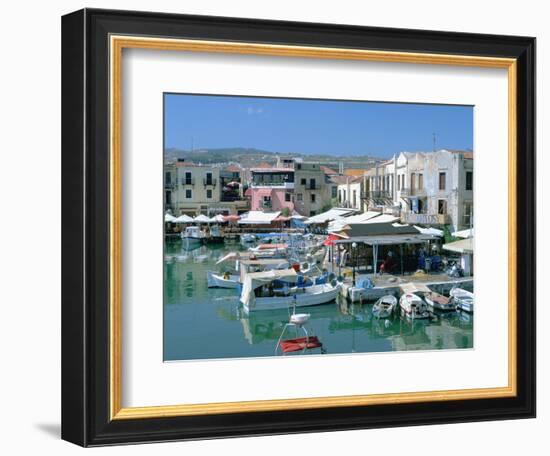 Old Harbour, Rethymnon, Crete, Greece-Peter Thompson-Framed Photographic Print