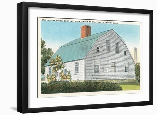 Old Harlow House, Plymouth-null-Framed Art Print
