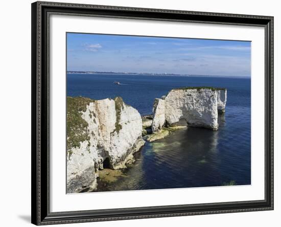 Old Harry Rocks at the Foreland (Handfast Point), Poole Harbour, Isle of Purbeck-Roy Rainford-Framed Photographic Print