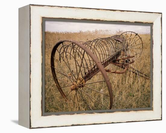 Old Hayrake & Teasle Near Preston, Cache Valley, Idaho, USA-Scott T^ Smith-Framed Premier Image Canvas