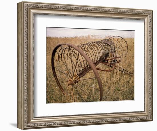 Old Hayrake & Teasle Near Preston, Cache Valley, Idaho, USA-Scott T^ Smith-Framed Photographic Print