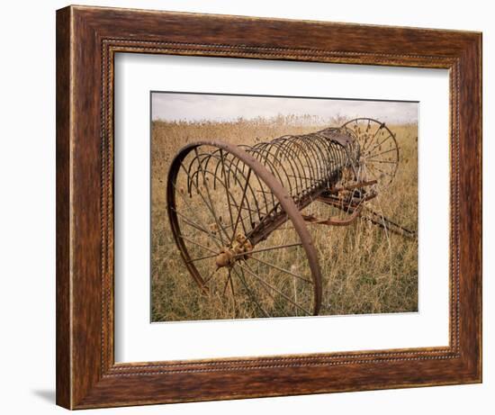 Old Hayrake & Teasle Near Preston, Cache Valley, Idaho, USA-Scott T^ Smith-Framed Photographic Print