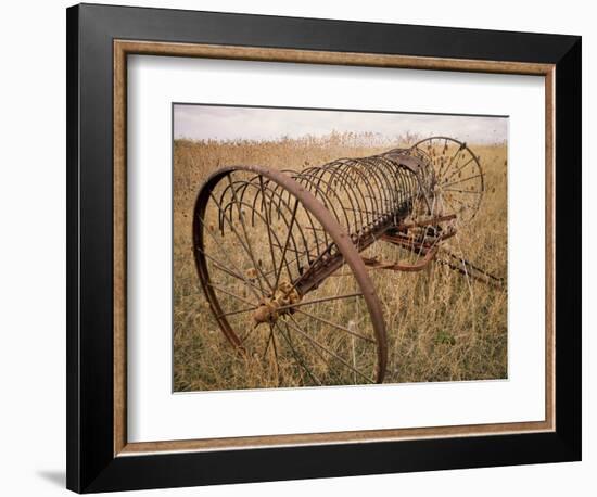 Old Hayrake & Teasle Near Preston, Cache Valley, Idaho, USA-Scott T^ Smith-Framed Photographic Print