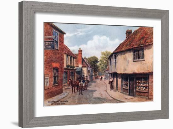 Old Herne Village, Nr. Herne Bay-Alfred Robert Quinton-Framed Giclee Print