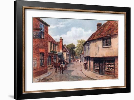 Old Herne Village, Nr. Herne Bay-Alfred Robert Quinton-Framed Giclee Print