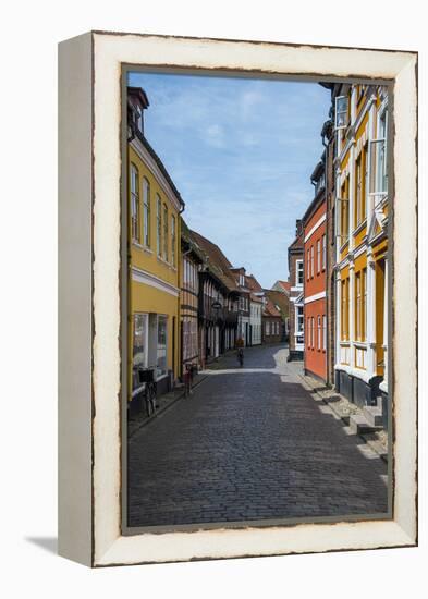 Old Historical Houses in Ribe, Denmark's Oldest Surviving City, Jutland, Denmark-Michael Runkel-Framed Premier Image Canvas