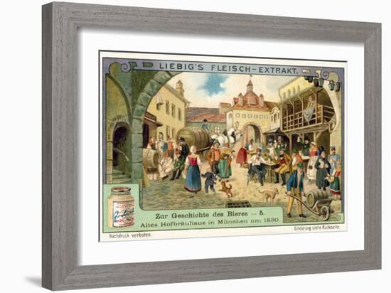 Old Hofbrauhaus in Munich, 1830-null-Framed Giclee Print