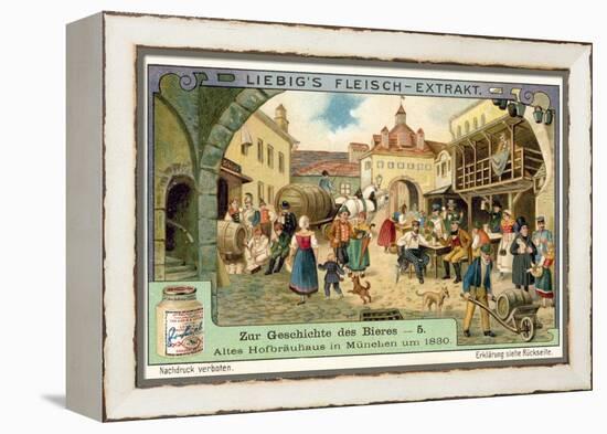 Old Hofbrauhaus in Munich, 1830-null-Framed Premier Image Canvas