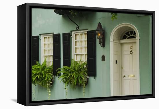 Old homes on Tradd Street, Charleston, South Carolina, USA-Bill Bachmann-Framed Premier Image Canvas