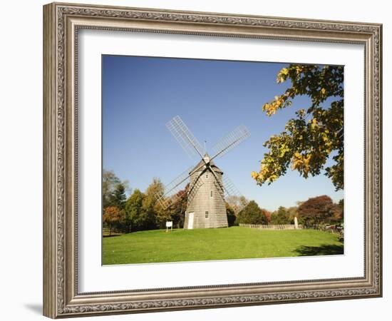 Old Hook Windmill, East Hampton, the Hamptons, Long Island, New York State, USA-Robert Harding-Framed Photographic Print