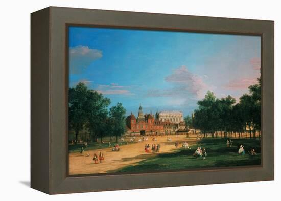 Old Horse Guards and the Banqueting Hall, Whitehall from St James's Park, 1749-Canaletto-Framed Premier Image Canvas