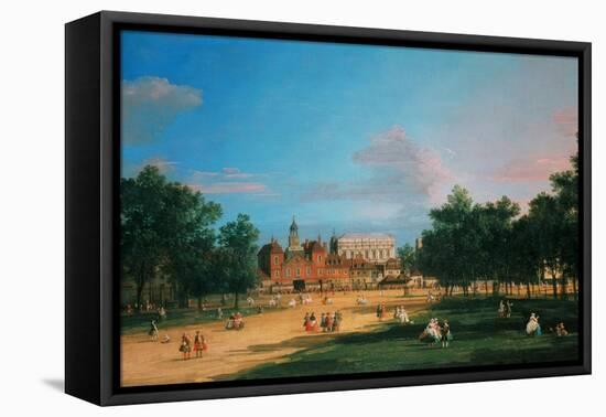Old Horse Guards and the Banqueting Hall, Whitehall from St James's Park, 1749-Canaletto-Framed Premier Image Canvas
