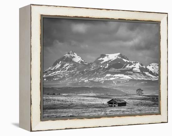 Old House Along the Rocky Mountain Front, Montana-Steven Gnam-Framed Premier Image Canvas