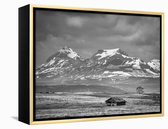 Old House Along the Rocky Mountain Front, Montana-Steven Gnam-Framed Premier Image Canvas